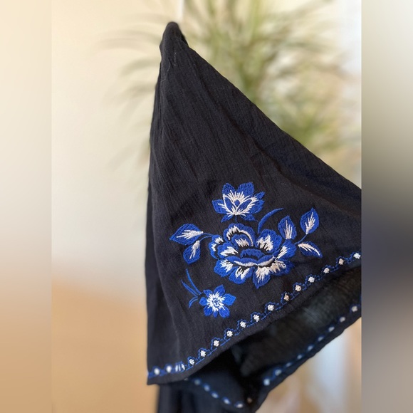 Blue Rain Black & Blue Boho Dress Size XS - Picture 6 of 10